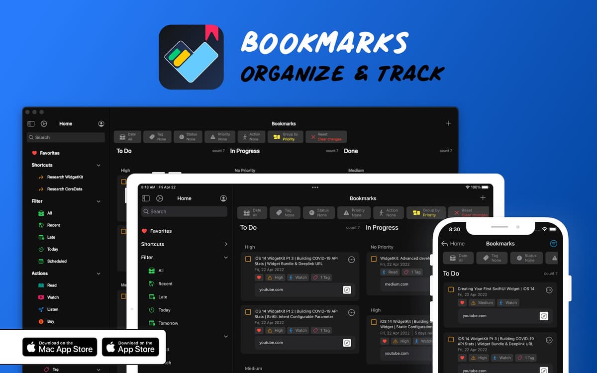 SmartBookmarks – Organize, Remember, and Get Things Done